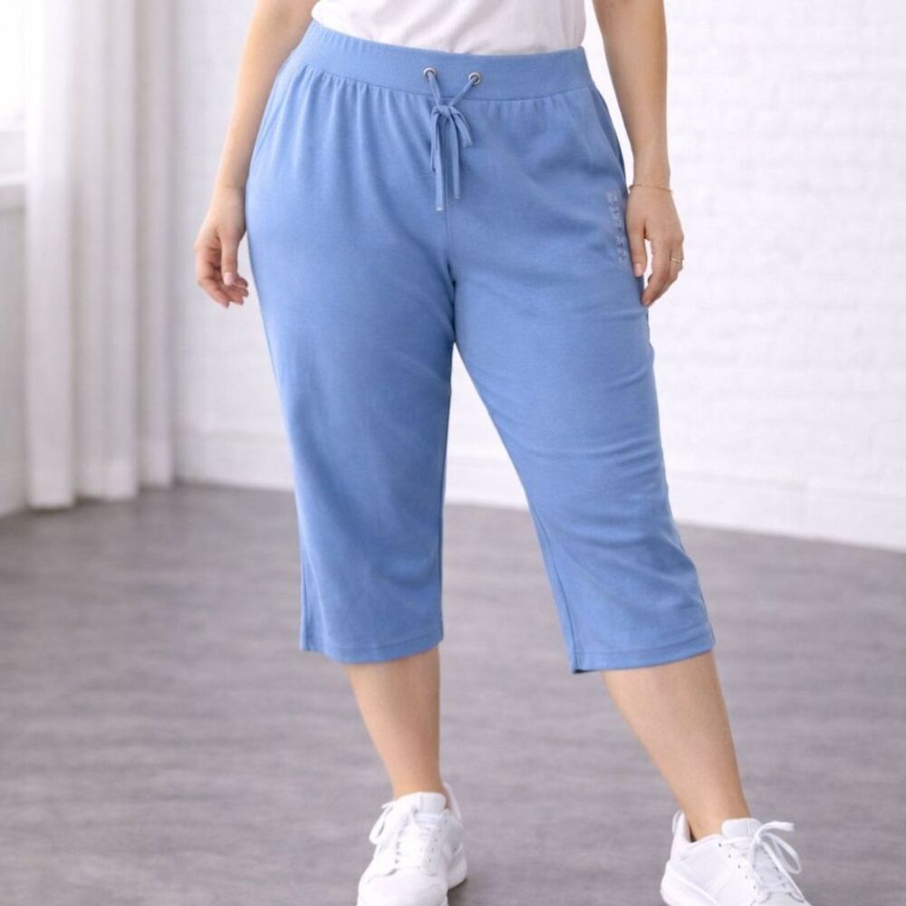Architect Blue Pull-on Crop Pants 3X